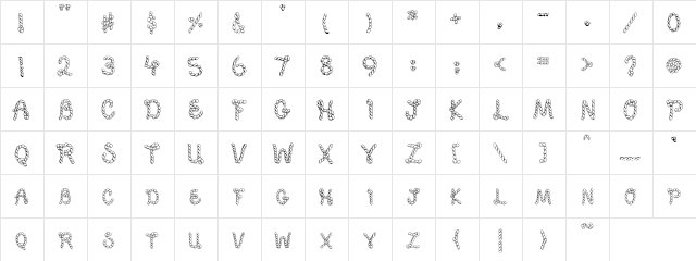 PC Rope Regular  glyph index