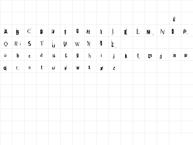 Got heroin? Regular  glyph index