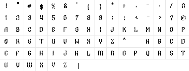 Jalompo-Regular Regular  glyph index