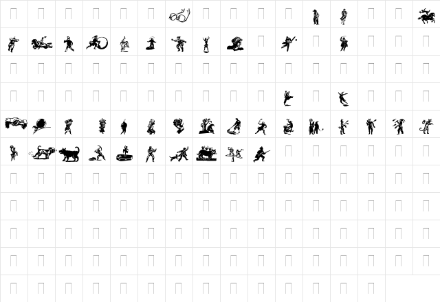 DF Primitives One Regular  glyph index