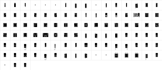 PangolinHoBl HollowBlack  glyph index