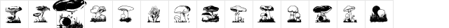 svampar Regular  glyph index