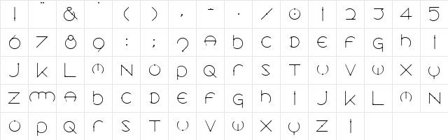 Locus Text  glyph index