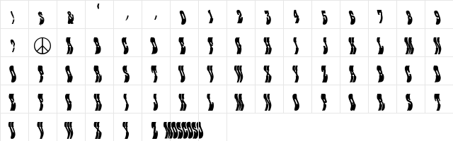 Moscoso Regular  glyph index
