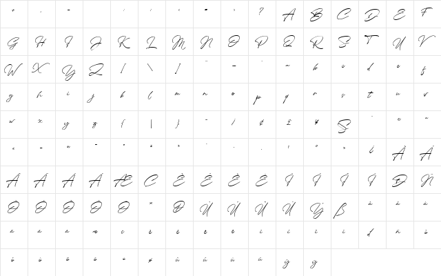 Photorichies Regular  glyph index