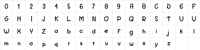 TANPAX Regular  glyph index