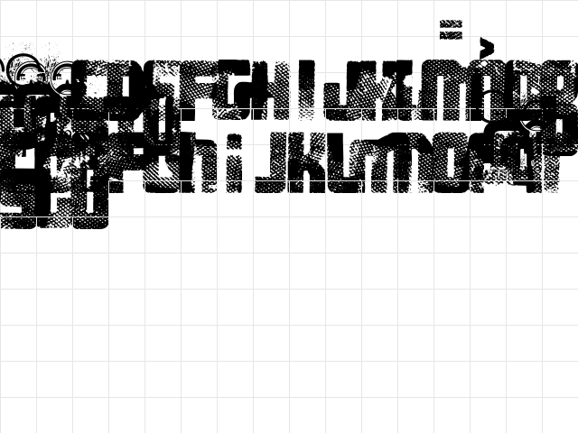 FT 3 the hard way Overrun Regular  glyph index