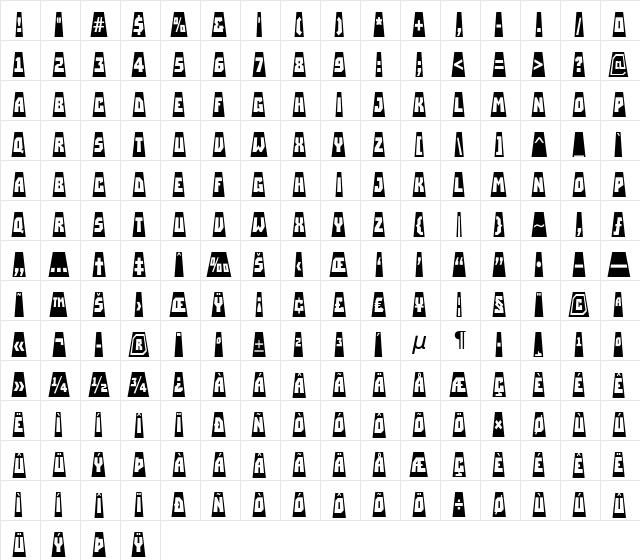a_SimplerCmCtAbv Bold  glyph index
