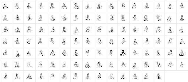 LinotypeAncientChinese Regular  glyph index