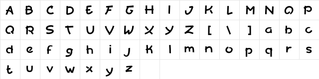 Yoruka Regular  glyph index