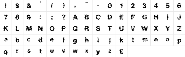 Lower-WestSide Regular  glyph index