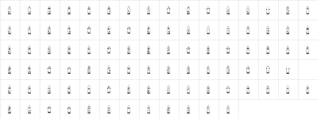 LD Fenced In Regular  glyph index