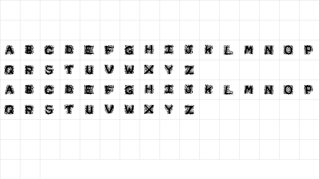 Gravel Regular  glyph index