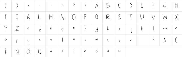 Nam Nam Basichand Regular  glyph index