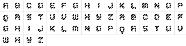 Inklings Regular  glyph index