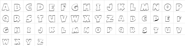 Basic Font Regular  glyph index