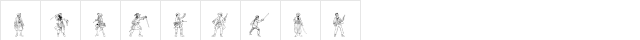 Pirates1 Regular  glyph index