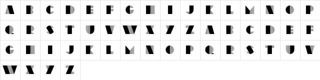 Unicum Regular  glyph index