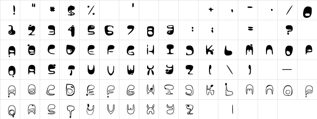 Lava Vision Lava Vision  glyph index