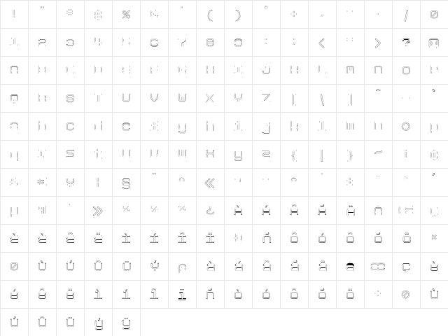 Aspirin-Refill Regular  glyph index