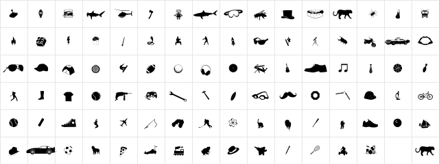 212 Boys Stuff Regular  glyph index