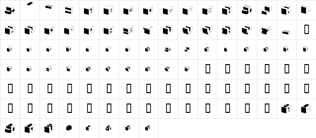 NewKids Normal  glyph index