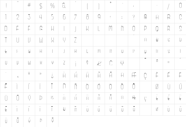 2 Inline DNA Regular  glyph index
