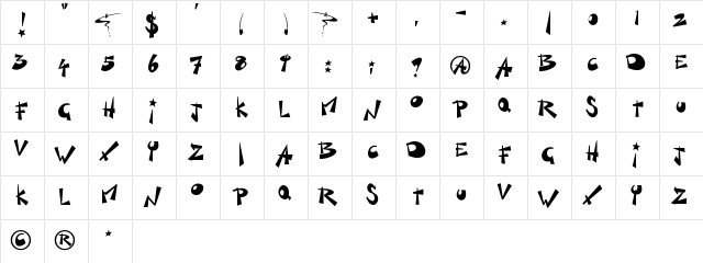 Kill Switch Regular  glyph index