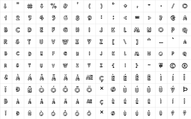 ff10b Normal  glyph index