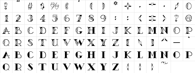 AC3-WeddingBands Regular  glyph index