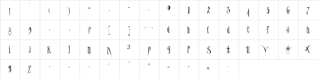MarcusAurelius Medium  glyph index