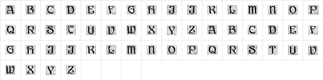 Anne-Stone Regular  glyph index