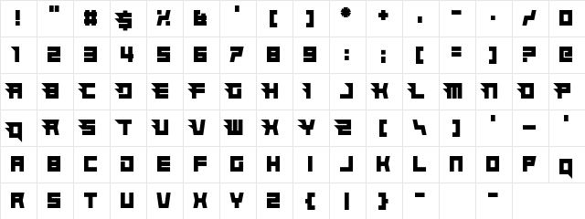 Hindsight 2020 Straight Regular  glyph index