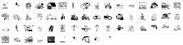 FarmersLife Regular  glyph index