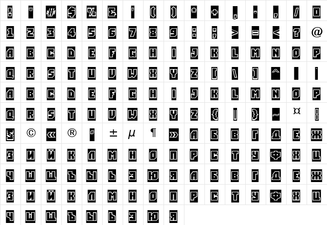 a_SimplerGrCm Regular  glyph index
