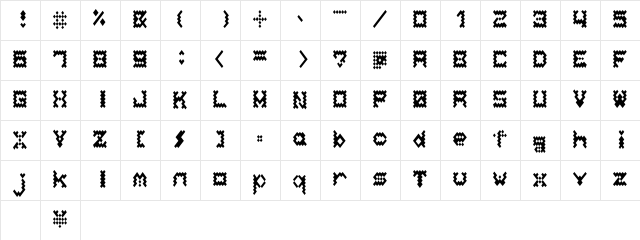 bellows AL  glyph index