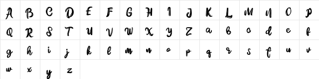 DareDarling FREE Regular  glyph index