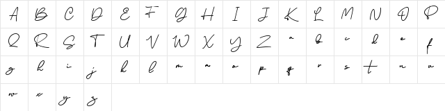 Ramtul Regular  glyph index