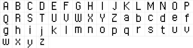 FFF Executive Trial Regular  glyph index