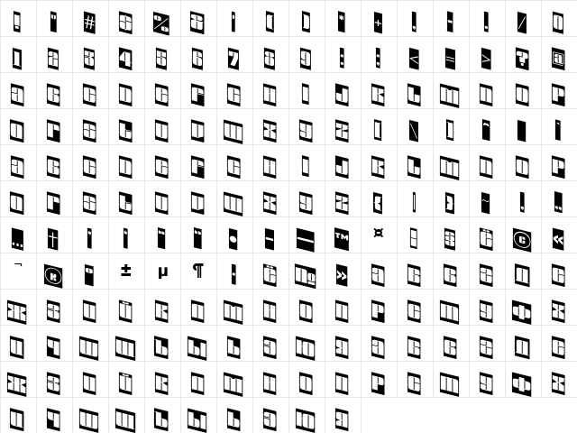 a_GlobusCmSpDn Regular  glyph index