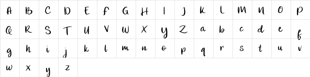 Famous FREE Regular  glyph index