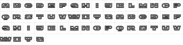 Imbecile Abstract Regular  glyph index