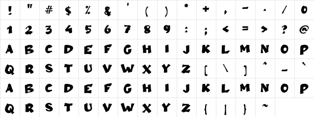 a Ampun Bang Regular  glyph index
