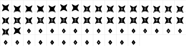 Gyrl Friday AlleyCat  glyph index