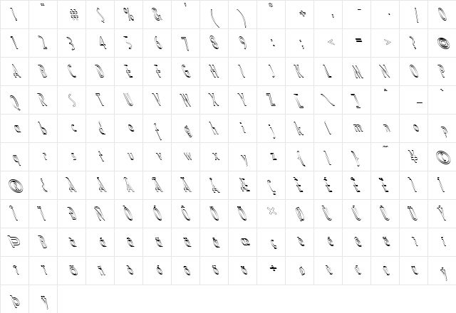 FZ BASIC 16 HOLLOW LEFTY Normal  glyph index