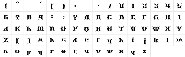 Corona s&#57145z  glyph index
