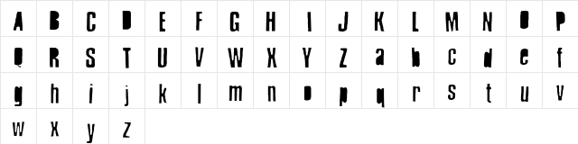 RubOn Medium  glyph index