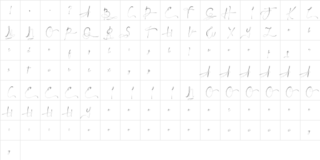 JohnAsttern - Demo Regular  glyph index