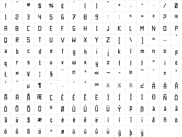 JI Lilliwaup JI Lilliwaup  glyph index