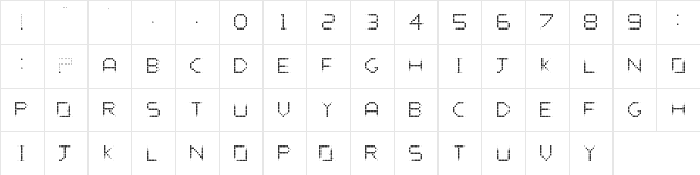 The Vandor Spot Regular  glyph index